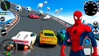 Superhero Car Mega Ramp Driving Game - Impossible GT Car Stunts Racing 3D - Android GamePlay
