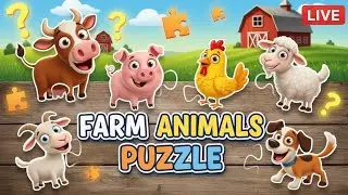 Farm Animals Puzzle Live! Can You Guess Them All?