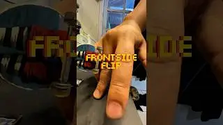 Frontside Flip - Trick that u can do after unlock kickflip #fingerboard #fingerboarding #tutorial