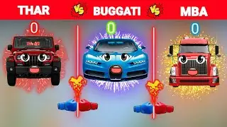 Thar vs Buggati vs Mba Truck || Palpal Facts #comparison #vs #viral #palpalfacts