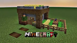 Minecraft: How to Build a small survival stone house: tutorial