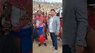 Wancho man wearing his traditional attire#@Longding district