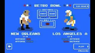 Retro Bowl Gameplay | Super Bowl | New Orleans NFC vs Los Angeles AFC