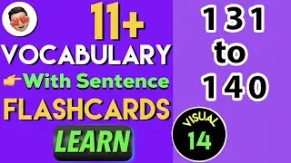 (#14) 11 Plus Vocabulary Flashcards | 11 plus Vocabulary List | 11 plus english vocabulary