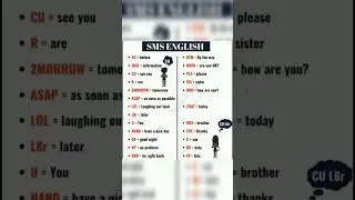 SMS English in short