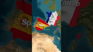 The constantly changing border between France and Spain 🇫🇷 🇪🇸