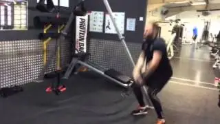 BATTLE ROPE: Whips and Jump Squats tutorial with Reece Mills at Active4Less Hove