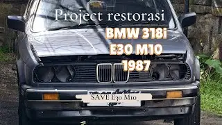 Project‼️❗‼️❗ restorasi BMW E30 M10 1987 US Version, bahas detail part 1
