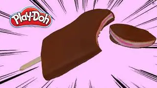 Unboxing Play-Doh Modeling Compound 50 Value Pack (50 cans) and make a strawberry chocolate ice pop