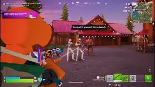 Deal 750 damage to opponents at Carmine or Clawsy Lodge, or Tiptop Terrace | Fortnite Ch 7 Season 1