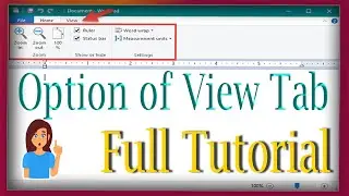 How to use View Option in Wordpad 👉