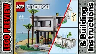PREVIEW: 31153, LEGO CREATOR, Modern House & Building Instructions! LEGO 2024