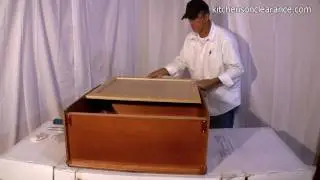 Spice Maple Wall Cabinet Assembly