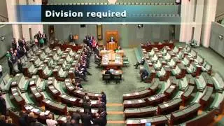 Clive voting against all Government Budget Appropriation Bills with Andrew Wilkie.