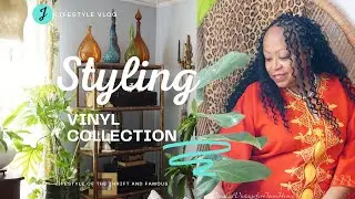 Afro-Boho Decor w/Vinyl Records