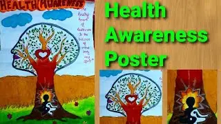 Health Awareness Poster|Poster Ideas|Yoga Day Drawing|Yoga Poster|Poster|Drawing|Health Awareness
