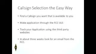 Vanity Callsign Process