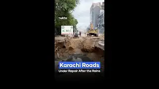 Karachi Roads Under Repair After Monsoon Rains | Nukta