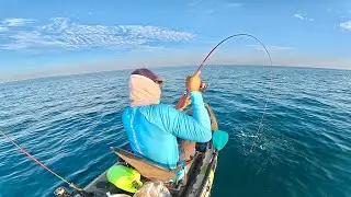 SOLO KAYAK FISHING ..!! TES REEL TERBARU DAIDO CARIBBEAN PRO DAN EMPEROR GARUDA, ULTRALIGHT JIGGING
