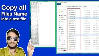 How to Copy all Files Name into a Text File from any Folder Just 1 Minute | Dark Shaty