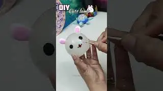 DIY Kitty Lamp Using Waste Material ♻️|Cute DIY Kitty Lamp 😻 | Easy Night Lamp at Home#diy #trending