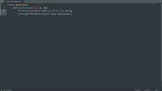 Leetcode 311. Sparse Matrix Multiplication in Python | Python Leetcode | Python Coding Tutorial