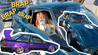 Kaidoracer Shakotan group in Japan (epic old rx7 FB3S)