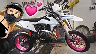 Epischer Supermoto Umbau f&uuml;r meine Freundin - KTM EXC 300