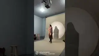 Garage Home Photo Studio - Playing with the circle projector 👀