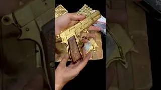 Colt 1911 vs Browning Hi-Power Golden Engraved Pistols : Which Would You Choose?!