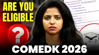 🚨 COMEDK 2026 Eligibility Criteria | FULL Breakdown & Important Details