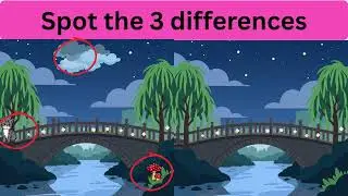 Spot the 3 differences Part 6 | Compare images and find the differences #findthedifference