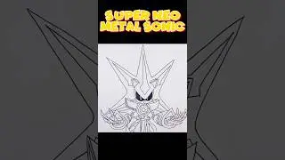 How to Draw SUPER NEO METAL SONIC #neometalsonic #drawing #sonic #sonicthehedgehog #shorts