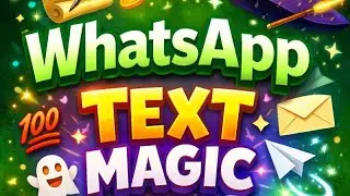 WhatsApp-এ এমন Text Magic জানো? 😱ভিডিওটা না দেখলে মিস করবে 🔥✨ #androidtips #foryou #whatsapp 