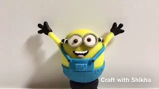 ❤️ How to make a clay Minion /easy clay art project