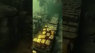 Lots of goldbar in deep ocean #gold #shortsfeed #shortsviral #shortsvideo #shortsyoutube #ai #shorts