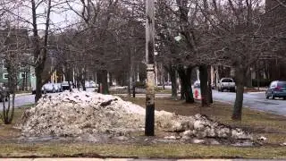 Spring snow melt time lapse, Dalhousie University, Halifax