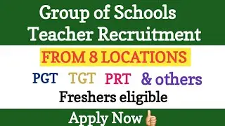 Teacher Recruitment from 8 Locations | @letsshine1.2M