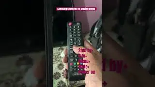 Samsung smart led tv service menu by remote | samsung factory menu service code
