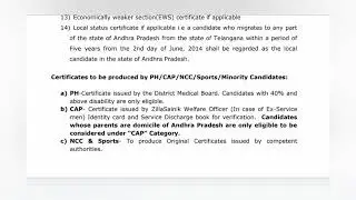 AP ICET 2020-21 Counseling Schedule for MBA and MCA - Certificate Verification, Options Details