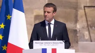 L'hommage d'Emmanuel Macron à Simone Veil