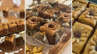 البقلاوة  الجزائرية معسلة ومقرمشة بدون آلة التوريق ساهلة بنيييينة وتوجد تم تم جربوها♥️