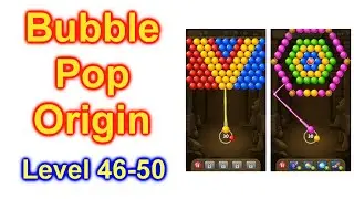Bubble Pop Origin! Puzzle Game Level 46-50 How To Play