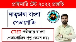 বাংলা পেডাগজি নমুনা প্রশ্নপত্র || BENGALI PEDAGOGY Practice Set For Primary TET 2022 || PRIMARY TET