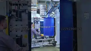 2 layers 200L plastic blue drum making machine #machine#chemical #plastic