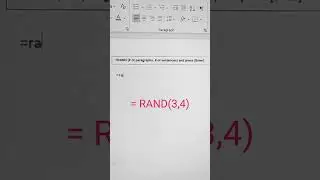 Mastering the RAND Function in Microsoft Word: Generate Random Text in Word #shorts #short #word