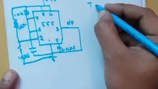 Monostable multivibrator using 555 timer