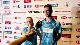 Adam Hall and Julie Macpherson at the World Championships