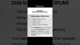 Discipline, 