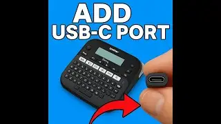 #35 Adding USB-C port to a Label Printer (Brother P-Touch D210)